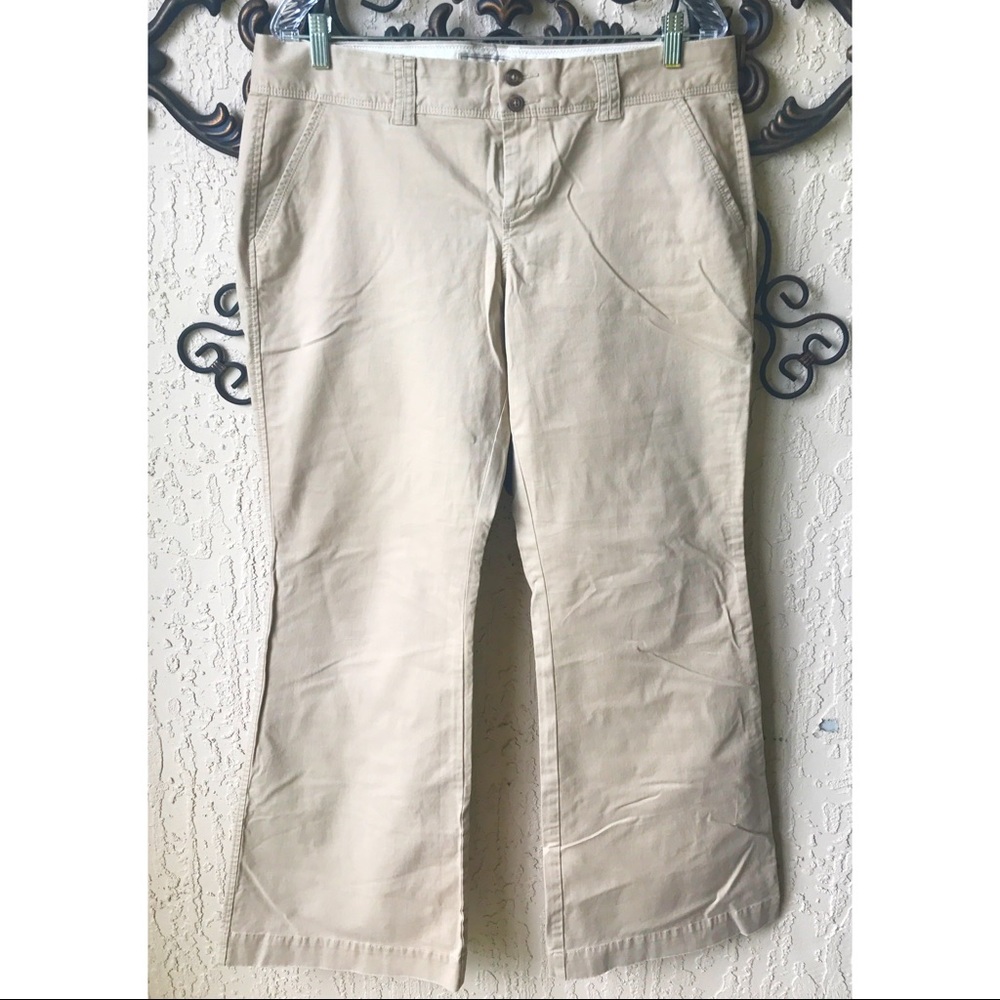 Flared khakis